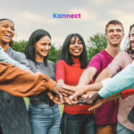 Community growth is shown with a group of people coming together with one goal and a mission