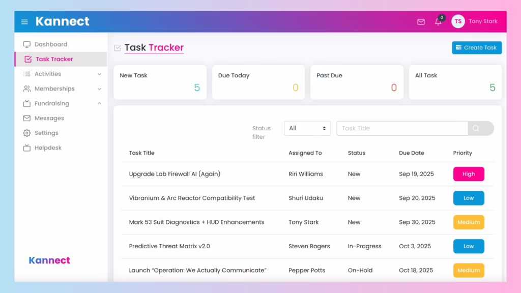 Task management app