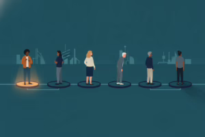 Why members go quiet: six figures on separate platforms with only the first one still lit